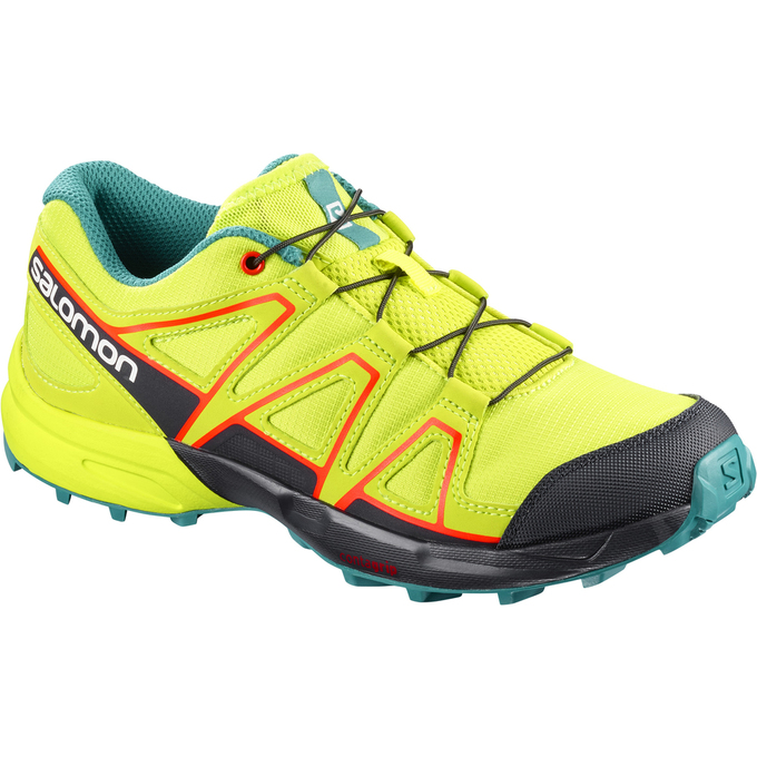 Salomon Singapore Kids Trail Running Shoes - SPEEDCROSS J Yellow/Black | 63812-OFYX